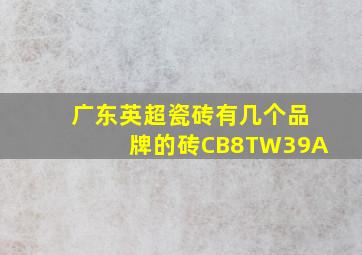 广东英超瓷砖有几个品牌的砖CB8TW39A