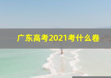 广东高考2021考什么卷