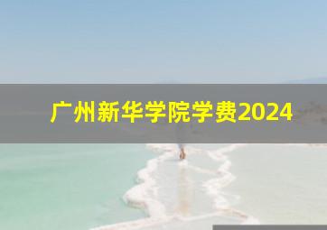 广州新华学院学费2024