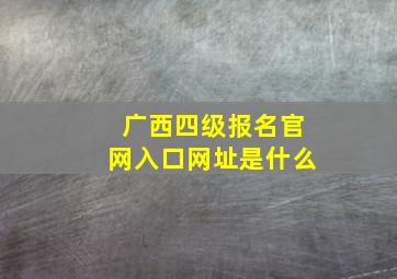 广西四级报名官网入口网址是什么