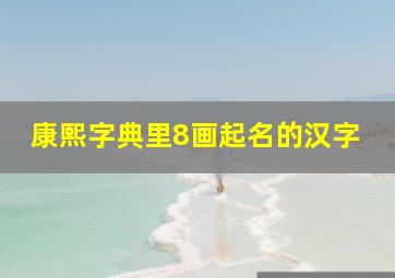 康熙字典里8画起名的汉字