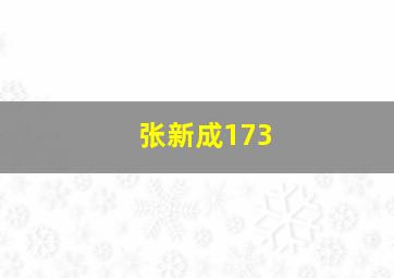 张新成173