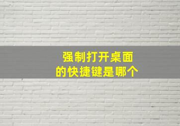 强制打开桌面的快捷键是哪个