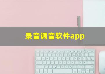 录音调音软件app