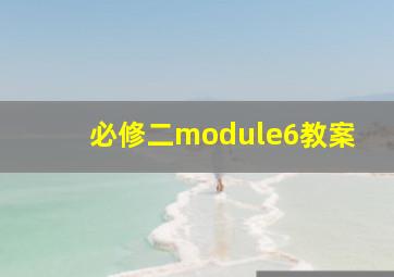 必修二module6教案