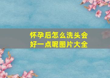 怀孕后怎么洗头会好一点呢图片大全