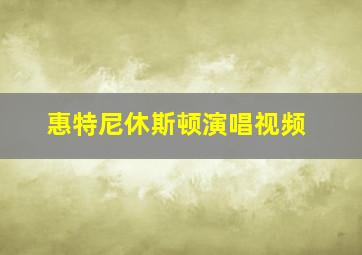 惠特尼休斯顿演唱视频