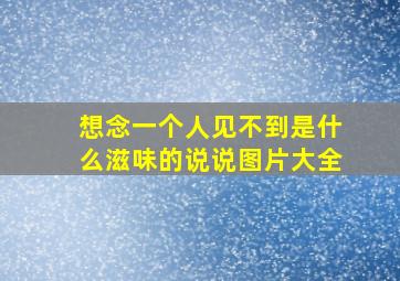 想念一个人见不到是什么滋味的说说图片大全