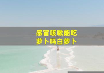 感冒咳嗽能吃萝卜吗白萝卜