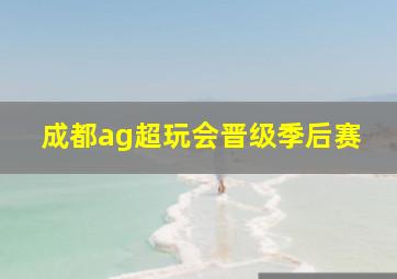 成都ag超玩会晋级季后赛