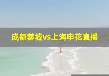 成都蓉城vs上海申花直播