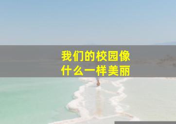 我们的校园像什么一样美丽