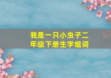 我是一只小虫子二年级下册生字组词