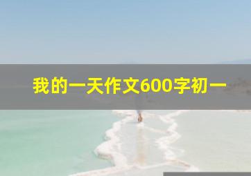 我的一天作文600字初一