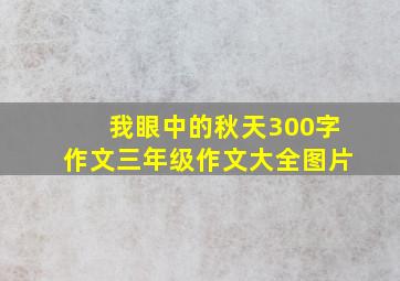 我眼中的秋天300字作文三年级作文大全图片