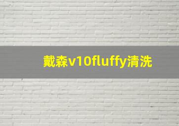 戴森v10fluffy清洗