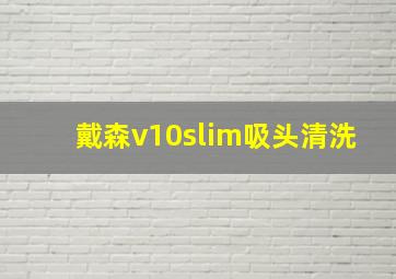 戴森v10slim吸头清洗