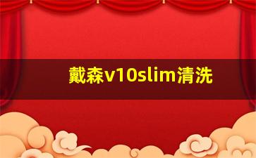 戴森v10slim清洗