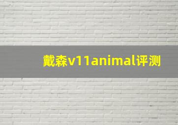 戴森v11animal评测