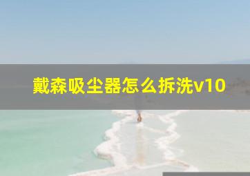 戴森吸尘器怎么拆洗v10