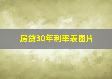 房贷30年利率表图片