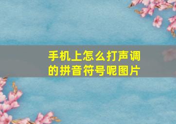 手机上怎么打声调的拼音符号呢图片