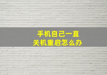 手机自己一直关机重启怎么办