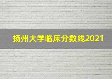 扬州大学临床分数线2021