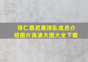 拜仁慕尼黑球队成员介绍图片高清大图大全下载