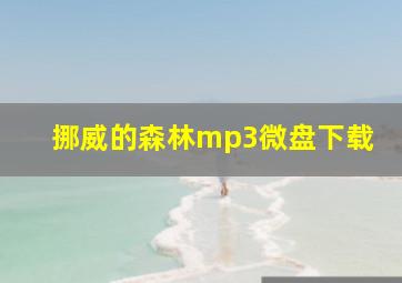 挪威的森林mp3微盘下载