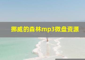 挪威的森林mp3微盘资源