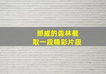 挪威的森林截取一段精彩片段