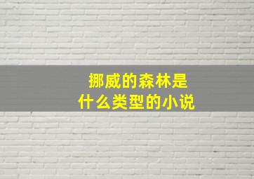 挪威的森林是什么类型的小说