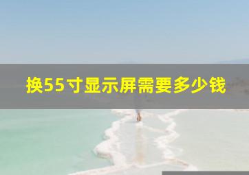 换55寸显示屏需要多少钱