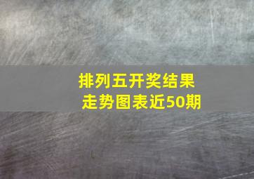 排列五开奖结果走势图表近50期