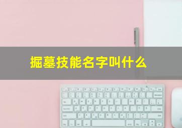 掘墓技能名字叫什么