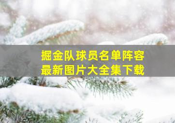 掘金队球员名单阵容最新图片大全集下载