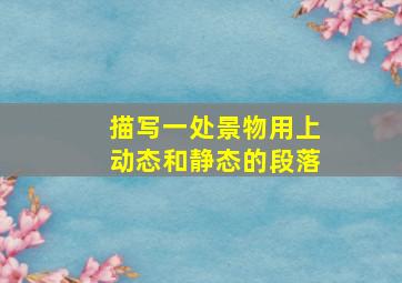 描写一处景物用上动态和静态的段落