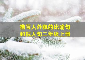 描写人外貌的比喻句和拟人句二年级上册