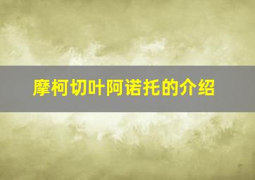 摩柯切叶阿诺托的介绍