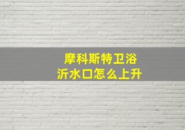 摩科斯特卫浴沂水口怎么上升