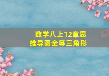 数学八上12章思维导图全等三角形