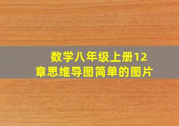 数学八年级上册12章思维导图简单的图片