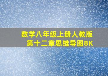 数学八年级上册人教版第十二章思维导图8K