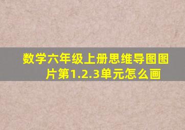 数学六年级上册思维导图图片第1.2.3单元怎么画