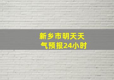 新乡市明天天气预报24小时