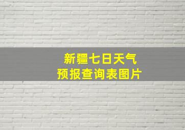 新疆七日天气预报查询表图片