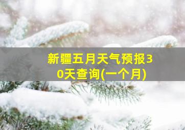 新疆五月天气预报30天查询(一个月)