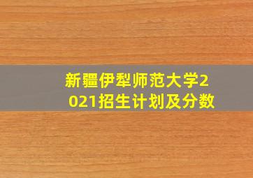 新疆伊犁师范大学2021招生计划及分数