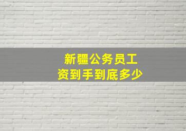 新疆公务员工资到手到底多少